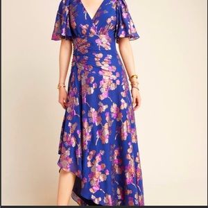 Shoshana Metallic Midnight Dress